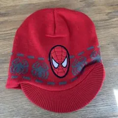 スパイダーマン　ツバ付きニット帽