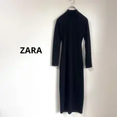 ZARA ザラ 背中あきロングワンピース 黒