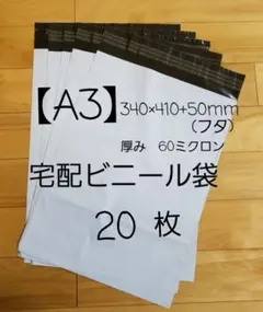 A3宅配ビニール袋 20枚