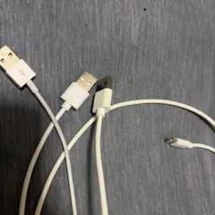 USB充電ケーブル 3本ホワイト