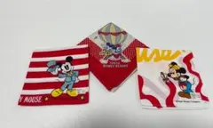 東京ディズニーランド バンダナ ハンカチ レトロ 3枚セット