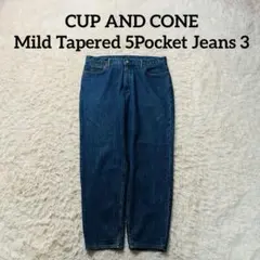 CUP AND CONE Mild Tapered 5Pocket Jeans
