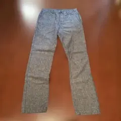 美品!ONASSIS ストレートパンツ ダンガリー調 ブルーグレー系 サイズS