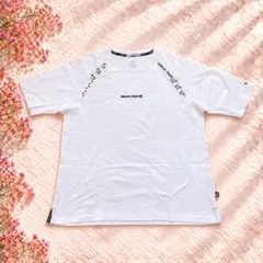 【パーソンズスポーツ】ユニセックス犬刺繍 半袖Tシャツ 白 XXL 綿100%