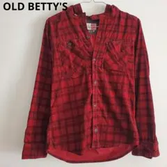 OLD BETTY'S オールドベティーズ チェックプリントコーデュロイパーカーのサムネイル