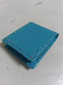 ポール・スミス 二つ折り財布 ターコイズブルー ほぼ未使用品