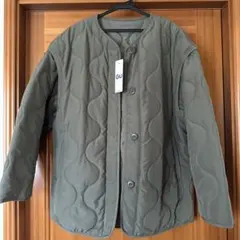 2WAYオーバーサイズキルティングブルゾン/GU キルティングジャケット XL