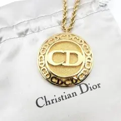 3141-5 極美品✨ Dior ロングネックレス CD ロゴ 希少 刻印 - メルカリ