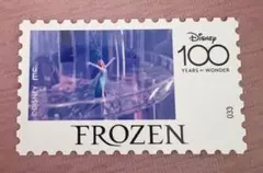 ディズニー　Disney100 切手型ステッカー　アナ雪　エルサ