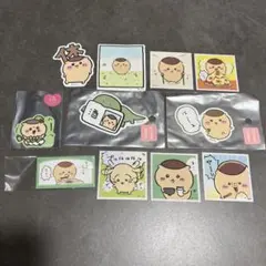 ちいかわ　スマホに貼れるサイズのステッカー　トカゲと免許　くりまんじゅう など