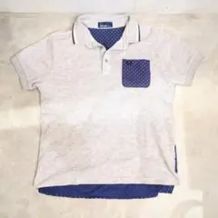 FRED PERRY フレッドペリー ポロシャツ グレー　ネイビー 半袖 ロゴ