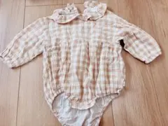 バースデイ♡テータテートギンガムチェックロンパース