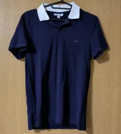 LACOSTE ネイビー ホワイト ポロシャツ US XS