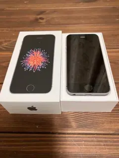 ★海外版iPhone SE スペースグレイ 美品 シャッター音なし SIMフリー