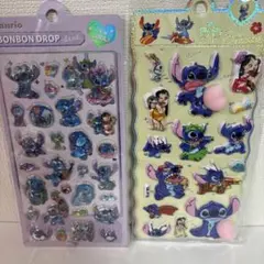 スティッチ　ぷくぷく　ぷにぷにシール　硬いシール