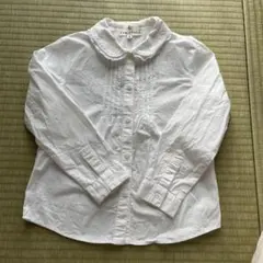 白　ブラウス　KUMIKYOKU ホワイト 長袖シャツ M