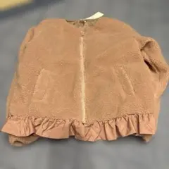 フリースジャケット 150cm ピンク フリル付き