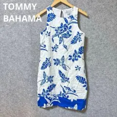 TOMMYBAHAMAフラワー柄 ノースリーブ ひざ丈ワンピースのサムネイル