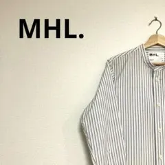 【人気定番商品】MHL. バンドカラーストライプシャツ　Sサイズ