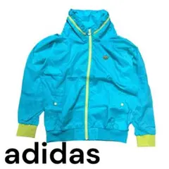 【美品】adidas ナイロンジャケット レディース Fサイズ フード付き