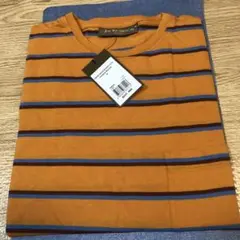 本日限定値下未使用タグ付JIM THOMPSON』ボーダーTシャツM オレンジ系のサムネイル