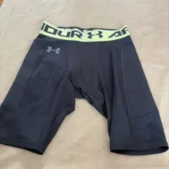 Under Armour HeatGear MD ブラック スライディングパンツ