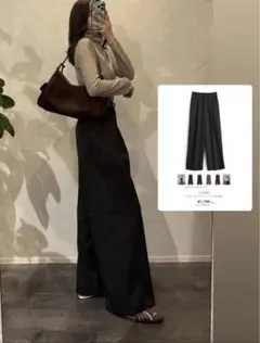 センタープレスストレートパンツ　ru1268