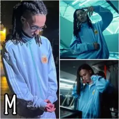 超希少⭐限定品adidasアルゼンチン代表ヴィンテージトラックジャケット M水色