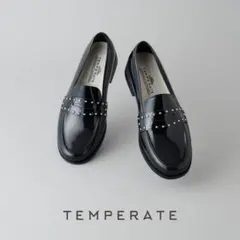 未使用級⭐︎TEMPERATE レインシューズローファーブラック晴雨兼用　39
