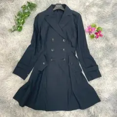 【アナイ】美品 日本製 ストレッチコットン 美ライン極上 トレンチワンピース Sのサムネイル