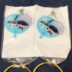 五条悟 うちわ風チャーム 2点セット