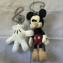 値下げ可　ミッキー ぬいぐるみチャームOTONACHARMキーホルダー　ハンド