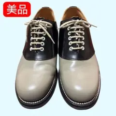 【極美品】REGAL サドルシューズ グレー×ブラック 25.5cm ほぼ未使用