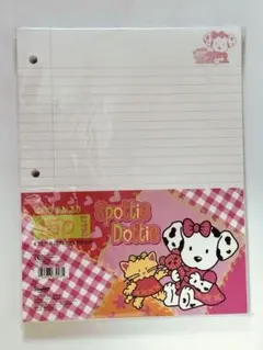 A92　スポッティドッティ　サンリオ　レトロ　3穴ルーズリーフ