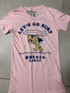 88tees ハワイ サーフィン Tシャツ ピンク　日焼け
