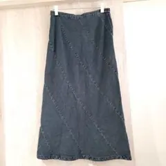 デニム Aラインロングスカート