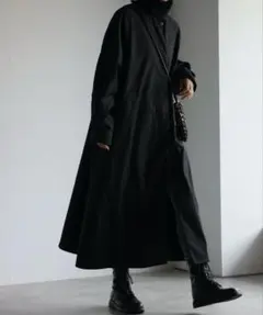 ap retro ステンカラースタンドロングコート / バルマカンコート