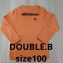 DOUBLE.B オレンジニット