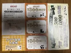 ROUND1 ラウンドワン 株主優待 500円割引券3枚　（1500円分）のサムネイル