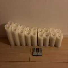 LEDキャンドルライト リモコン付き 18本セット