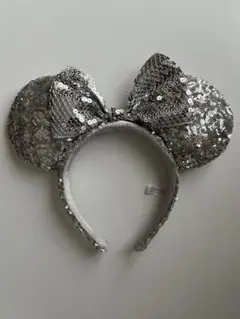ディズニー カチューシャ スパンコール シルバー