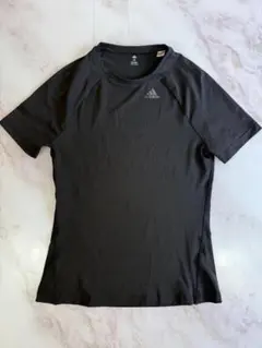 【adidas】climalite ブラック半袖Tシャツ XS レディース