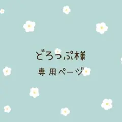 どろっぷ様専用ページ