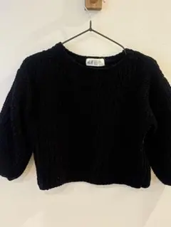 H&M 黒 ニットセーター 92
