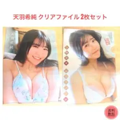 天羽希純 クリアファイル 2枚セット グラビア 水着