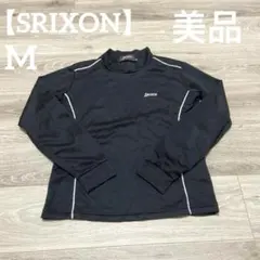 【美品✨】SRIXON レシート　ゴルフウェア　モックネック　ブラック　Mのサムネイル