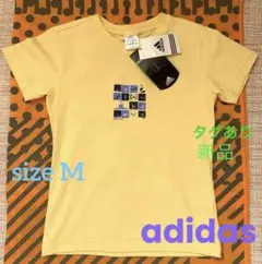 アディダス　Tシャツ　レディース　イエロー　Mサイズ　スポーツ　フィットネスのサムネイル