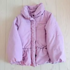 branshes 中綿コート ペプラム パープル　110