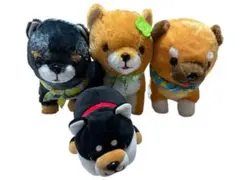 豆しば 三兄弟 ぬいぐるみ 4体セット