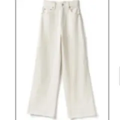 GRL フリンジフレアパンツ アイボリー XS ワイドパンツ